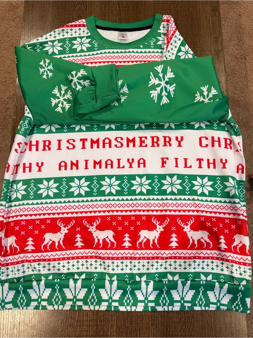 Men’s Ugly sweater "Merry Christmas Ya Filthy Animal"